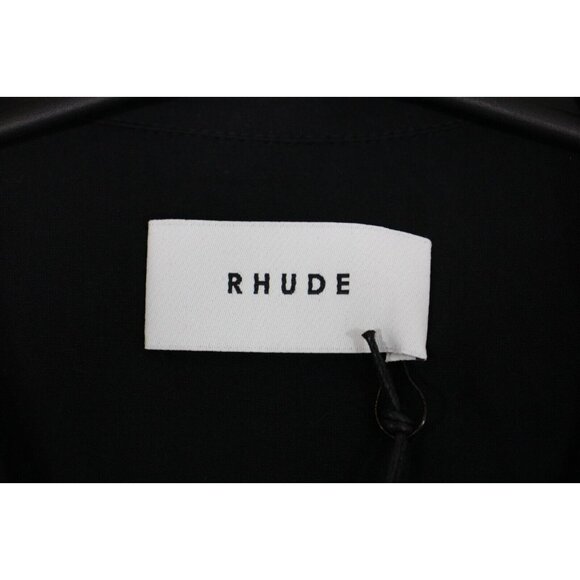 Rhude Mens Small Oversized Racing Logo Button Up Hawaiian Shirt NEW RARE R1656 - Picture 5 of 11
